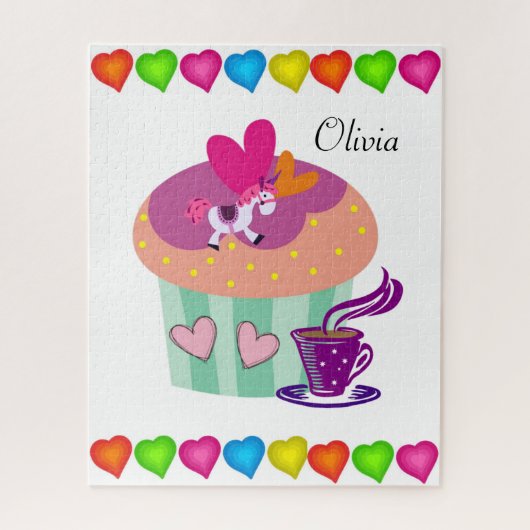 Puzzles Hearts Cupcake (Vertikal)