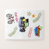 Puzzles Hero Bicycle Car Flugzeug (Horizontal)