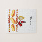 Puzzles Hotdog Ketchup Senffutter (Horizontal)