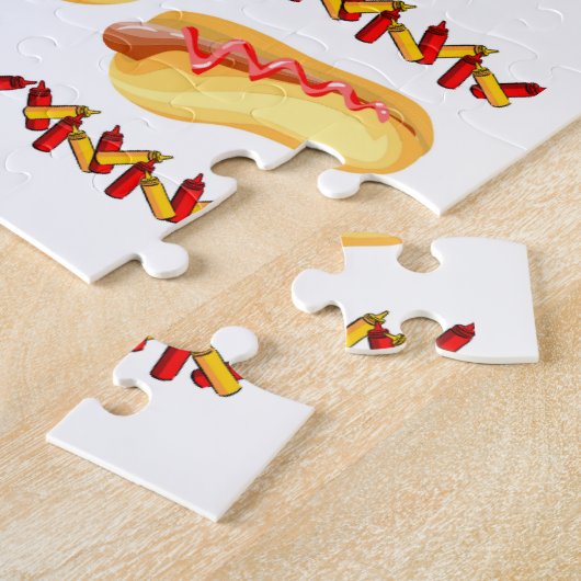 Puzzles Hotdog Ketchup Senffutter (Seite)