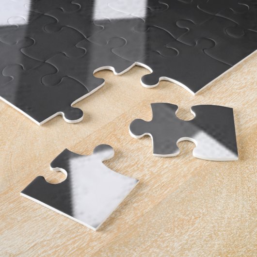 Puzzles Hühnchen Schwarz-weiß Kariert (Seite)