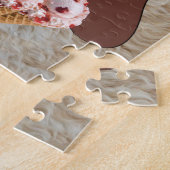Puzzles Hund Erdbeeren Eiscreme (Seite)