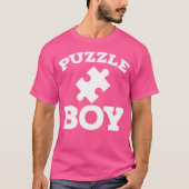 Puzzles Jigsaw Puzzle Funny Puzzle Boy T-Shirt (Vorderseite)
