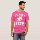 Puzzles Jigsaw-Puzzle Lustiges Puzzle Junge T-Shirt (Vorne ganz)