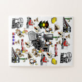 Puzzles Katzen Hunde Züge Autos Baseball (Horizontal)