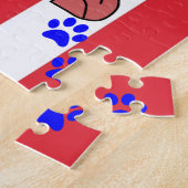 Puzzles Katzen Kätzchen Feline Fischknochen Roter (Seite)