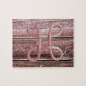 Puzzles Kirschholz Rotes Seil (Horizontal)