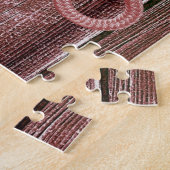 Puzzles Kirschholz Rotes Seil (Seite)