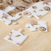 Puzzles Kitten Pink Roses Floral (Seite)