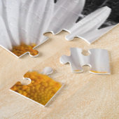 Puzzles Kuh Blütenschwarz Marmor (Seite)