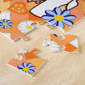 Puzzles Kuh Orange Zickzack Blue Stars (Seite)