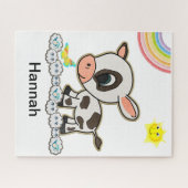 Puzzles Kuh Rainbow Sun Schmetterlingswolken (Horizontal)