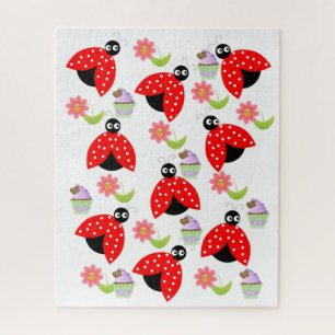 Puzzles Lady Bugs Floral Cupcake Birthday