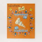 Puzzles Liebe Kids Polar Bears Wolken (Vertikal)