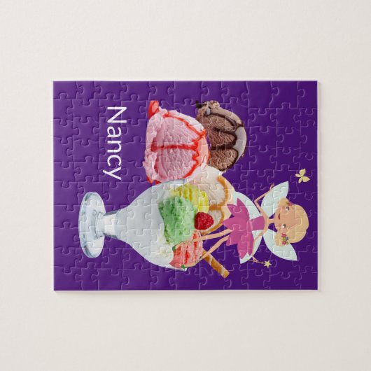 Puzzles Lila Eiscreme (Horizontal)