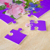 Puzzles Lila gesunde Früchte Rosen Rosen Blumenstr (Seite)