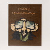 Puzzles Man Glasses-Kaffee (Vertikal)