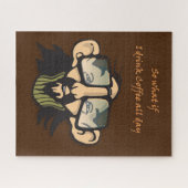 Puzzles Man Glasses-Kaffee (Horizontal)