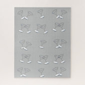 Puzzles Martini Glasses Gray (Vertikal)
