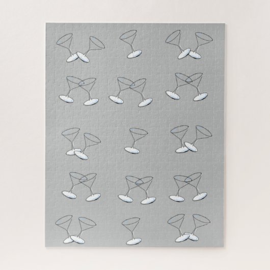 Puzzles Martini Glasses Gray (Vertikal)