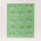 Puzzles Martini Glasses Green (Vertikal)