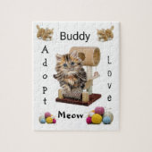 Puzzles Meow Kitten Condo Adoptiert Liebe (Vertikal)