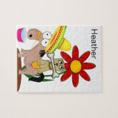 Puzzles Mexican Donkey Dog Floral (Horizontal)