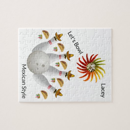 Puzzles Mexican Hot Paprikaschoten Bowling Ball Bu (Horizontal)