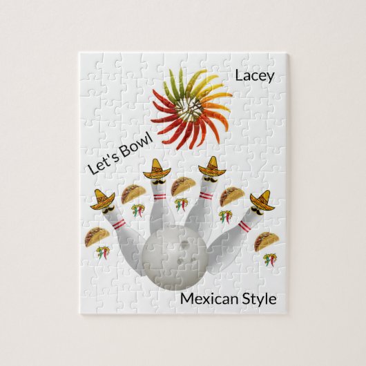 Puzzles Mexican Hot Paprikaschoten Bowling Ball Bu (Vertikal)