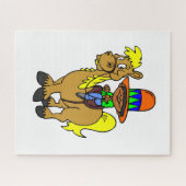 Puzzles Mexican Man Horse (Horizontal)