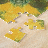 Puzzles mit grüner Gelbbraun-Geometrie (Seite)
