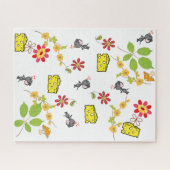 Puzzles Mouse Cheese Floral (Horizontal)