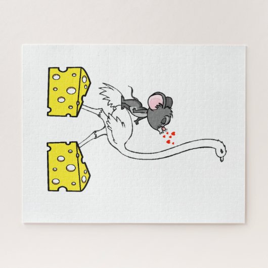 Puzzles Mouse Cheese Ostrich (Horizontal)