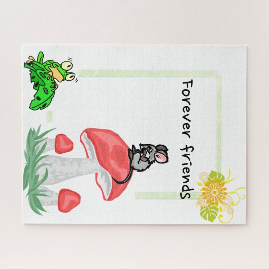 Puzzles Mouse Frog Friends Mushroom (Horizontal)