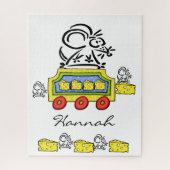 Puzzles Mouse Käse Zugfahrt (Vertikal)