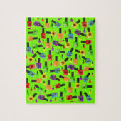 Puzzles Nail Polnisches Grünes Obst (Vertikal)