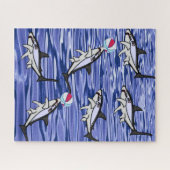 Puzzles Ocean Blue Sharks (Horizontal)