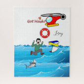 Puzzles Ocean Shark Got Mask? (Vertikal)