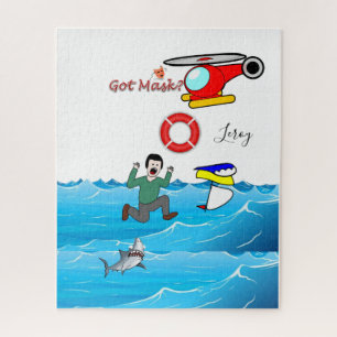 Puzzles Ocean Shark Got Mask?