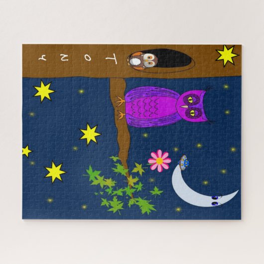 Puzzles Owl Moon Stars (Horizontal)