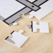 Puzzles Paar Rote Herzen Frohen Valentinstag (Seite)