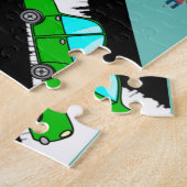 Puzzles Park Autos Kinder spielen Hund (Seite)