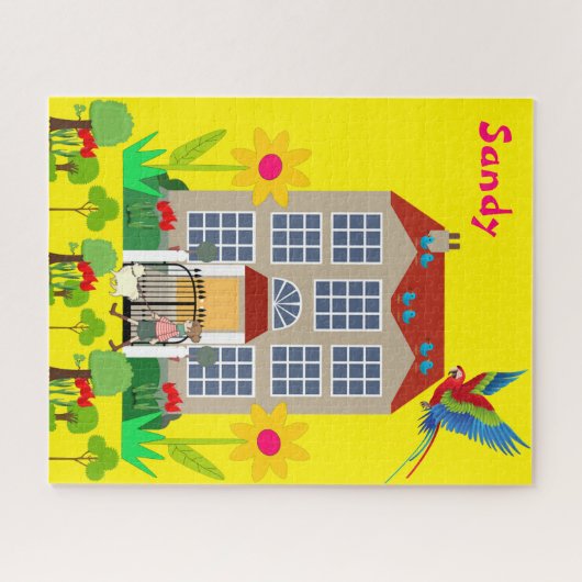 Puzzles Park House Dog Bloral (Horizontal)