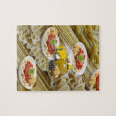 Puzzles Pasta Brot Olivenöl Oliven (Horizontal)