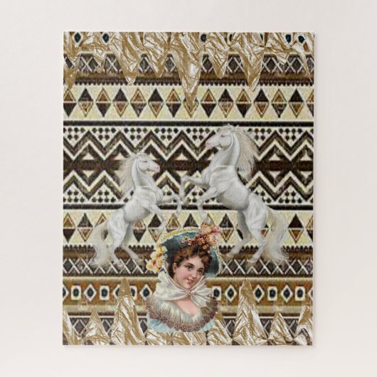 Puzzles Pferde Viktorianisch (Vertikal)