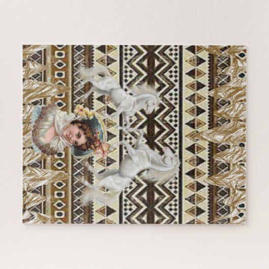 Puzzles Pferde Viktorianisch (Horizontal)