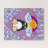 Puzzles Pinguin Rainbow Herzlich Gutes Valentine (Horizontal)