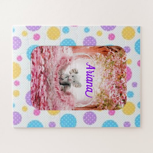 Puzzles Pink Elephant (Horizontal)