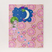 Puzzles Pink Fairy Donuts Herz Blumenstrauß (Vertikal)