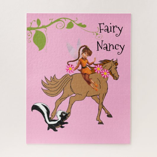 Puzzles Pink Fairy Horse Skunk (Vertikal)